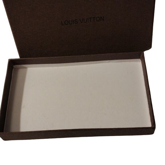 Louis Vuitton Box 7x4x1  BROWN CLASSIC Vintage Authentic Small Flat Retro - Picture 3 of 8